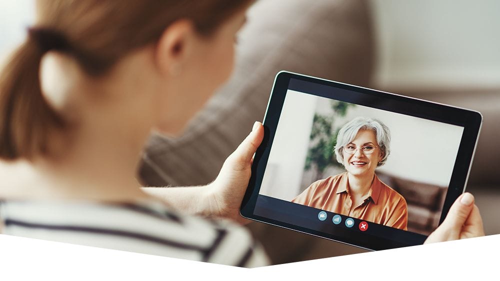 Video visit using WebRTC