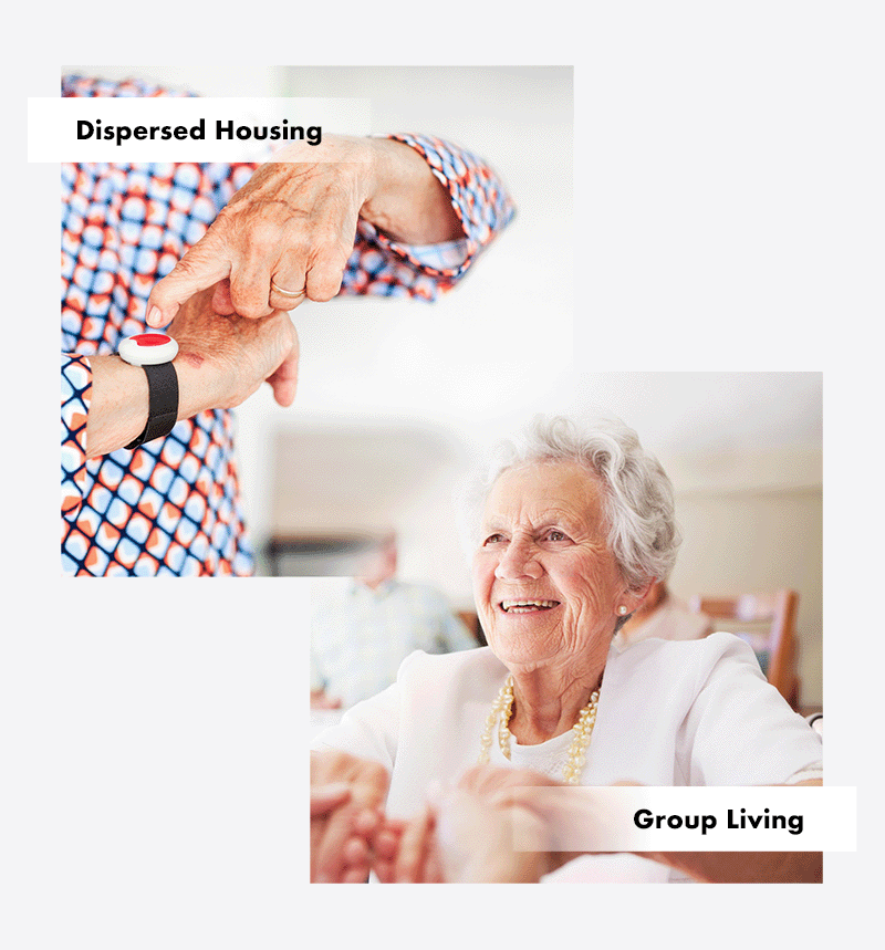 Build modern care alarm communication ​for dispersed housing and group living